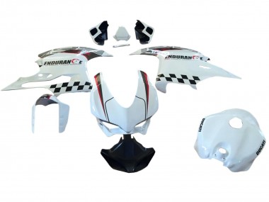 Blanc Rouge Noir Carénage Moto Ducati 959/1299 2015-2020 Pas Chère