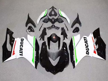 Blanc Rouge Vert Noir Brillant Carénage Moto Ducati 1299 2015-2020 Pas Chère