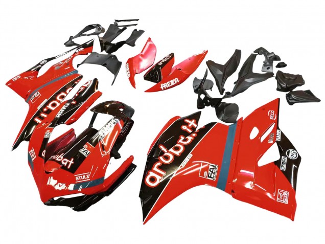 Rouge Noir Brillant Fiamm Carénage Moto Ducati 959/1299 2015-2020