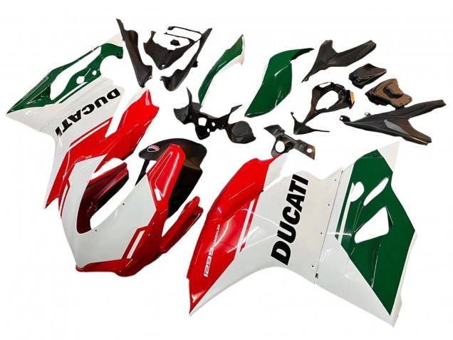 Blanc Rouge Vert Noir Mat Carénage Moto Ducati 1299 2015-2020