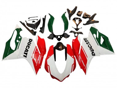 Blanc Rouge Vert Noir Mat Carénage Moto Ducati 1299 2015-2020 Pas Chère