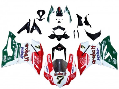 Blanc Rouge Vert Valsir Fiamm 7 Carénage Moto Ducati 959/1299 2015-2020 Pas Chère