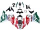Blanc Rouge Vert Valsir Fiamm 7 Carénage Moto Ducati 959/1299 2015-2020