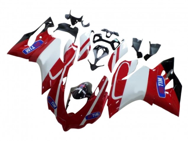 Blanc Rouge Noir Brillant Tim Carénage Moto Ducati 959/1299 2015-2020
