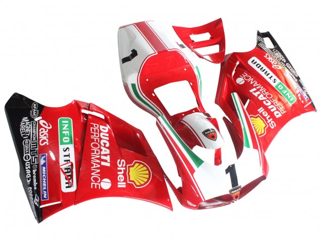 Blanc Rouge Jaune Vert Noir Brillant Performance Carénage Moto Ducati 748/916/996/998 1993-2005
