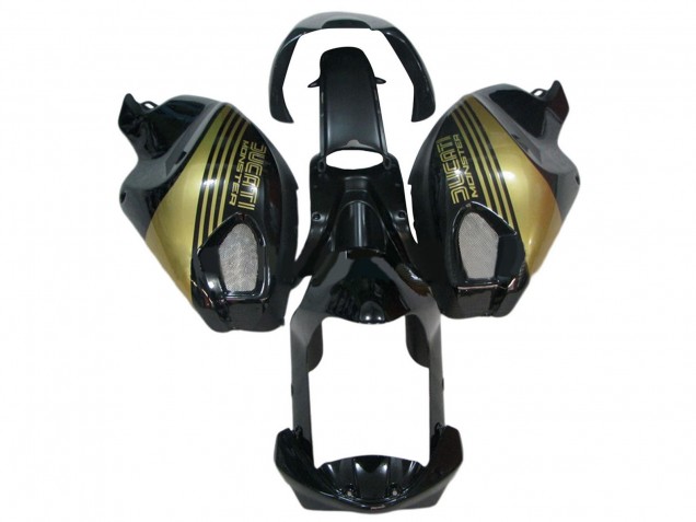 Noir Brillant Or Carénage Moto Ducati Monster 696 796 1100 1100S 2008-2012