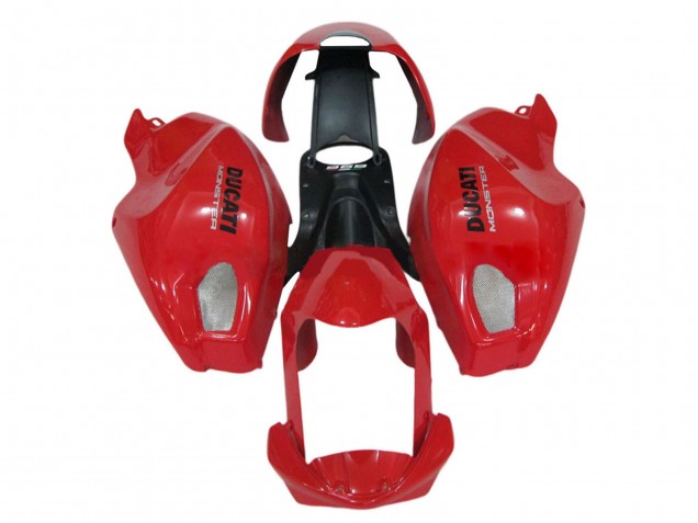 Rouge Carénages Moto Ducati Monster 696 796 1100 1100S 2008-2012