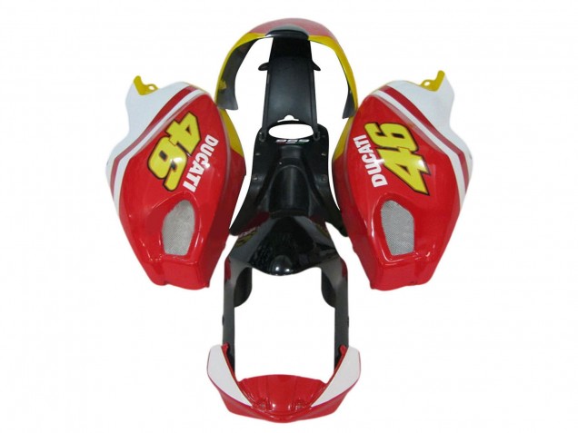 Blanc Rouge Noir Brillant Jaune 46 Carénage Moto Ducati Monster 696 796 1100 1100S 2008-2012