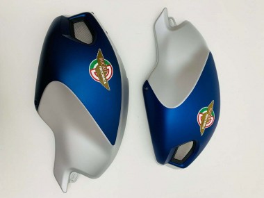 Bleu Foncé Argent Carénage Moto Ducati Monster 696 796 1100 1100S 2008-2012 Pas Chère