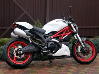 Blanc Carénage Moto Ducati Monster 696 796 1100 1100S 2008-2012 Pas Chère