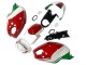 Blanc Rouge Vert Carénages Moto Ducati Monster 696 796 1100 1100S 2008-2012