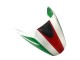 Blanc Rouge Vert Carénages Moto Ducati Monster 696 796 1100 1100S 2008-2012