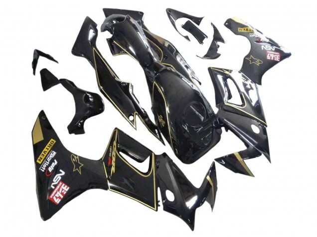 Noir Brillant Or Carénage Moto Honda CBR125R 2002-2006