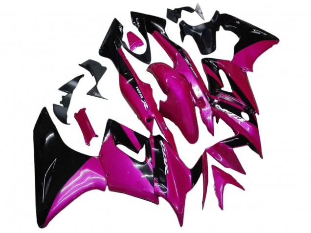 Rose Noir Brillant Carénage Moto Honda CBR125R 2002-2006
