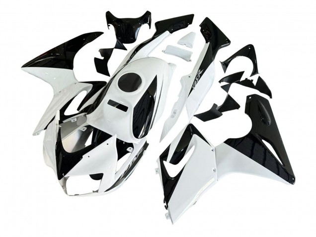 Blanc Noir Brillant Carénage Moto Honda CBR125R 2002-2006