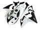 Blanc Noir Brillant Carénage Moto Honda CBR125R 2002-2006
