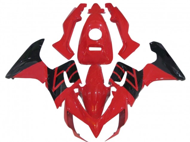 Rouge Noir Brillant Bande Carénage Moto Honda CBR125R 2002-2006