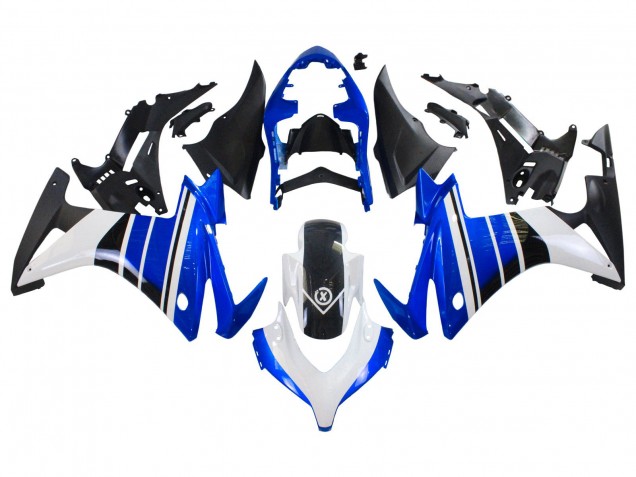 Bleu Blanc Noir Mat Carénage Moto Honda CBR500R 2013-2015