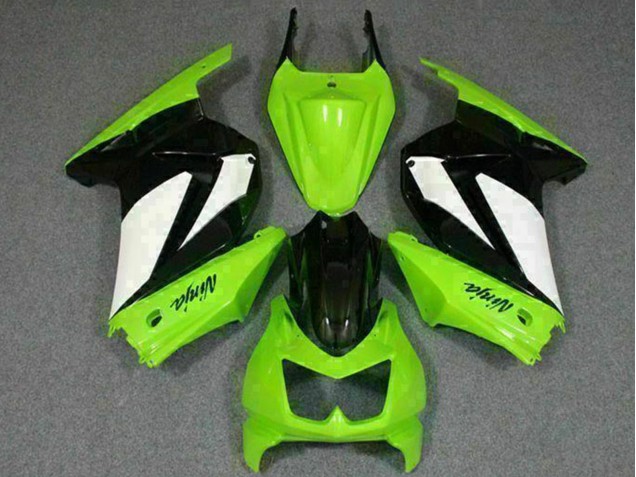 Vert Blanc Noir Carénage Moto Kawasaki EX250 2008-2012