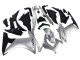 Argent Noir Brillant Carénages Moto Honda CBR500R 2013-2015