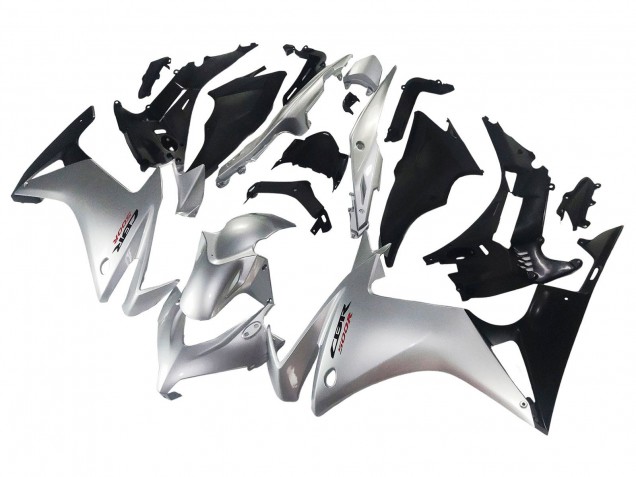 Argent Noir Brillant Carénages Moto Honda CBR500R 2013-2015