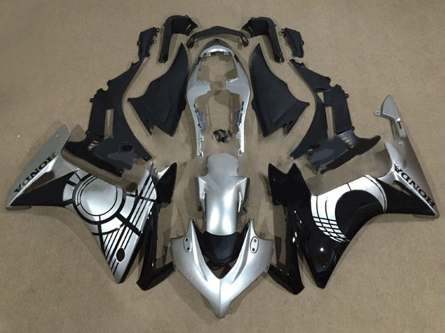 Argent Noir Brillant Carénage Moto Honda CBR500R 2013-2015