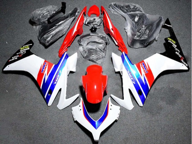 Blanc Rouge Bleu HRC Carénages Moto Honda CBR500R 2013-2015