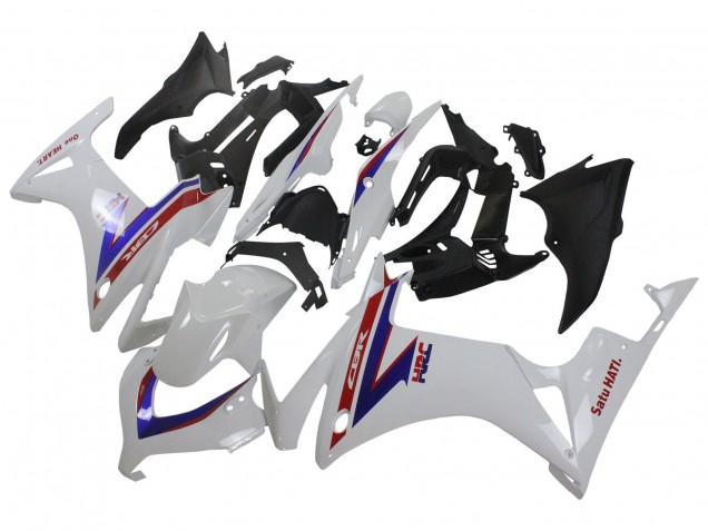 Blanc Rouge Bleu HRC Carénage Moto Honda CBR500R 2013-2015