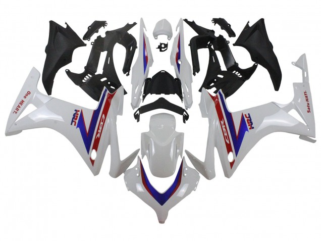Blanc Rouge Bleu HRC Carénage Moto Honda CBR500R 2013-2015