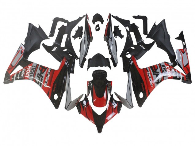 Rouge Argent Noir Brillant Carénage Moto Honda CBR500R 2013-2015
