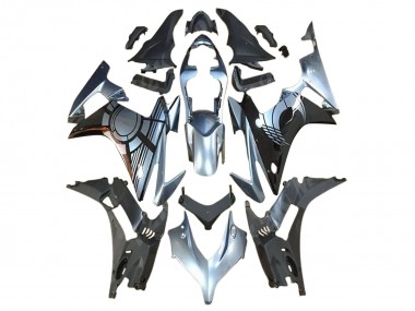 Argent Noir Brillant Kits Carénages Moto Honda CBR500R 2013-2015 Pas Chère