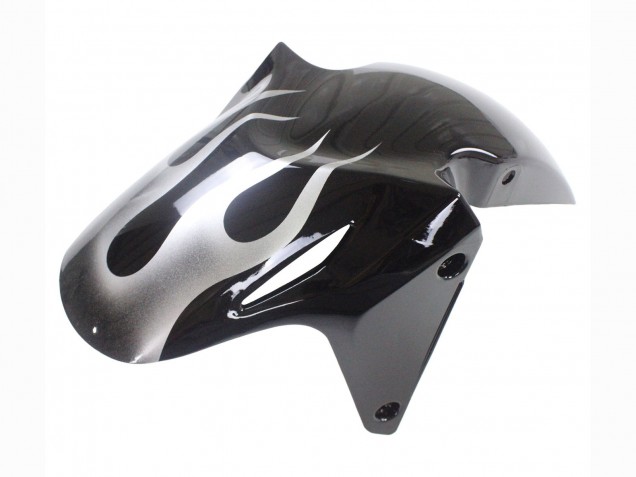 Noir Brillant Argent Flamme Carénage Moto Honda CBR500R 2013-2015