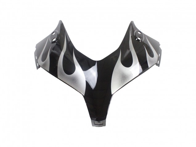 Noir Brillant Argent Flamme Carénage Moto Honda CBR500R 2013-2015