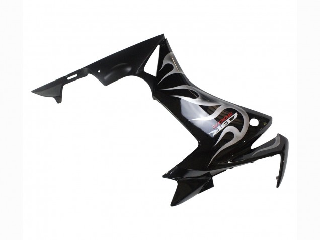 Noir Brillant Argent Flamme Carénage Moto Honda CBR500R 2013-2015