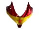 Rouge Bleu Jaune Étoile Carénage Moto Honda CBR500R 2013-2015