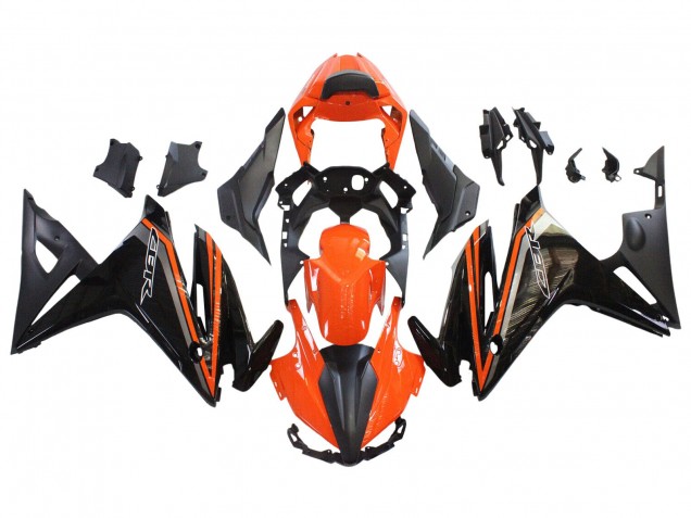 Orange Noir Brillant Noir Mat Carénage Moto Honda CBR500R 2016-2018