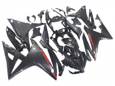 Noir Fibre de Carbone Rouge Carénage Moto Honda CBR500R 2016-2018 Pas Chère