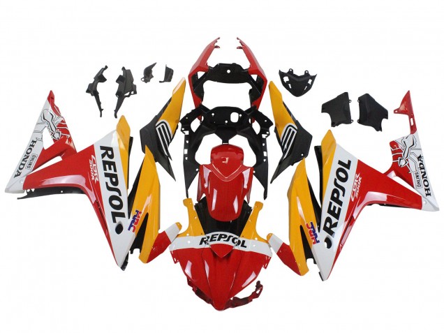 Jaune Blanc Rouge Repsol HRC Carénage Moto Honda CBR500R 2016-2018