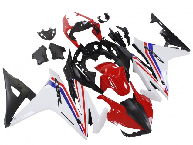 Blanc Rouge Bleu Noir Mat Carénage Moto Honda CBR500R 2016-2018