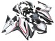 Blanc Rouge Noir Mat Carénage Moto Honda CBR500R 2016-2018