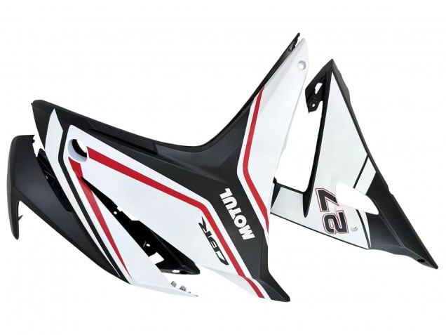 Blanc Rouge Noir Mat Carénage Moto Honda CBR500R 2016-2018