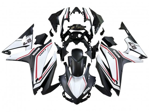 Blanc Rouge Noir Mat Carénage Moto Honda CBR500R 2016-2018