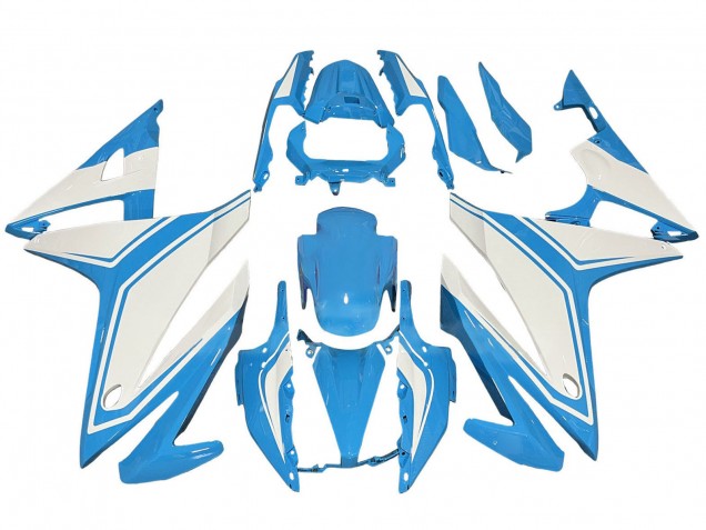 Bleu Clair Blanc Carénage Moto Honda CBR500R 2016-2018