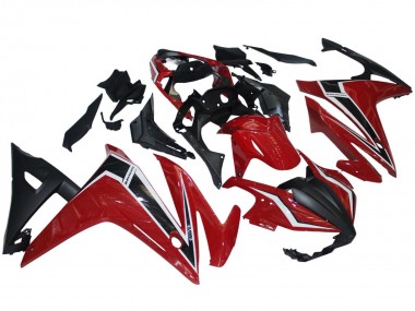 Rouge Blanc Noir Mat Carénage Moto Honda CBR500R 2016-2018 Pas Chère