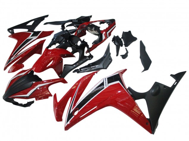 Rouge Blanc Noir Mat Carénage Moto Honda CBR500R 2016-2018