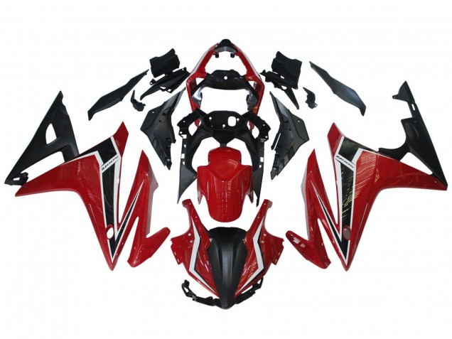 Rouge Blanc Noir Mat Carénage Moto Honda CBR500R 2016-2018
