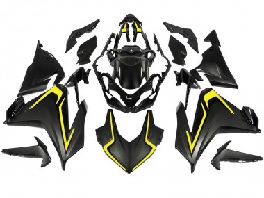 Noir Mat Jaune Carénage Moto Honda CBR500R 2022-2023 Pas Chère