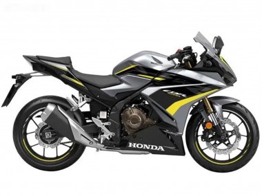 Argent Jaune Noir Brillant Carénage Moto Honda CBR500R 2022-2023 Pas Chère