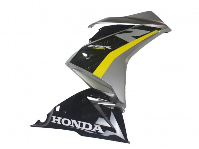 Argent Jaune Noir Brillant Carénage Moto Honda CBR500R 2022-2023