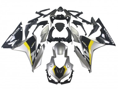 Argent Jaune Noir Brillant Carénage Moto Honda CBR500R 2022-2023 Pas Chère